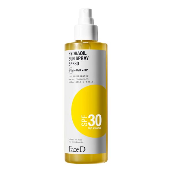 HydraOil Sun Spray Body and Hair SPF30 kaitsev ja niisutav õli näole, kehale ja juustele 200ml - Image 2