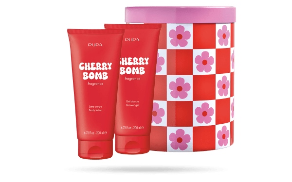 Happy Box Cherry Bomb komplekt dušigeel 200ml + kehakreem 200ml