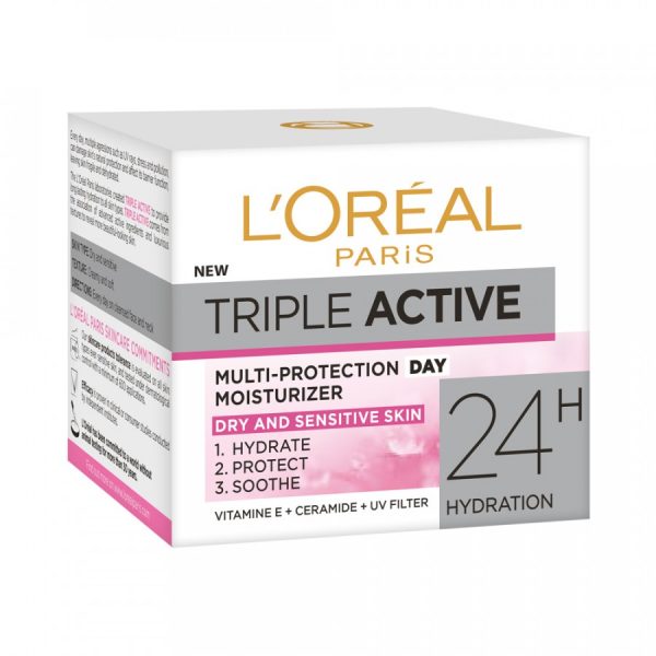 Loreal Triple Active Day Cream Dry Skin 50 ml