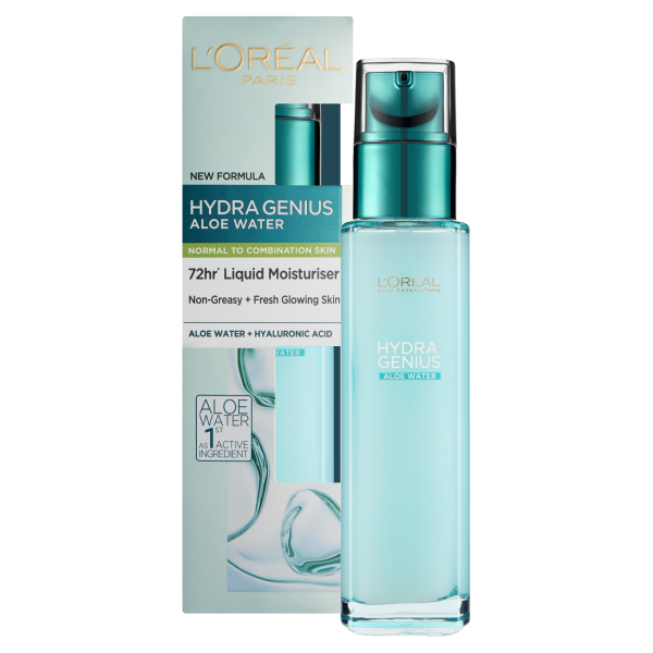 L'oreal Hydra Genius Aloe Moisturiser normal to combination skin 70ml