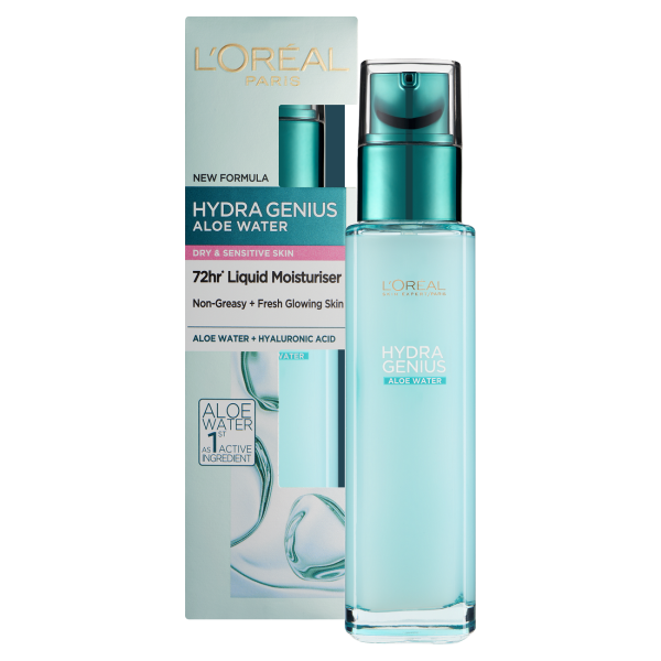 L'oreal Hydra Genius Aloe Moisturiser dry to sensitive skin 70ml