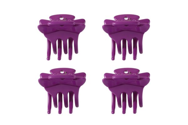 Zu Mini Shark Juukseklamber, 4tk pakendis