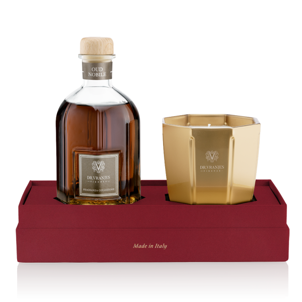 Oud Nobile difuuser 250ml, lõhnaküünal 200g kinkekomplekt